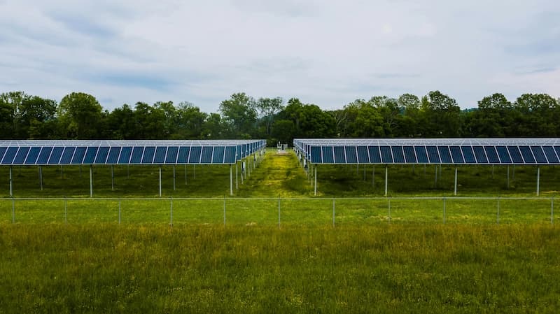 Ground mounted solar farm